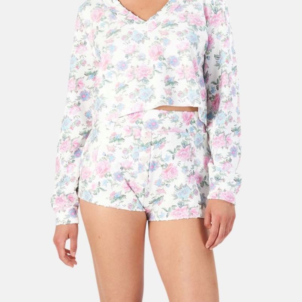 LoveShackFancy Renato Short in Sea Orchid